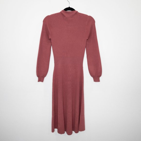 Gal Meets Glam Brianna Tie Neck Knit Dress G37 - Picture 6 of 12